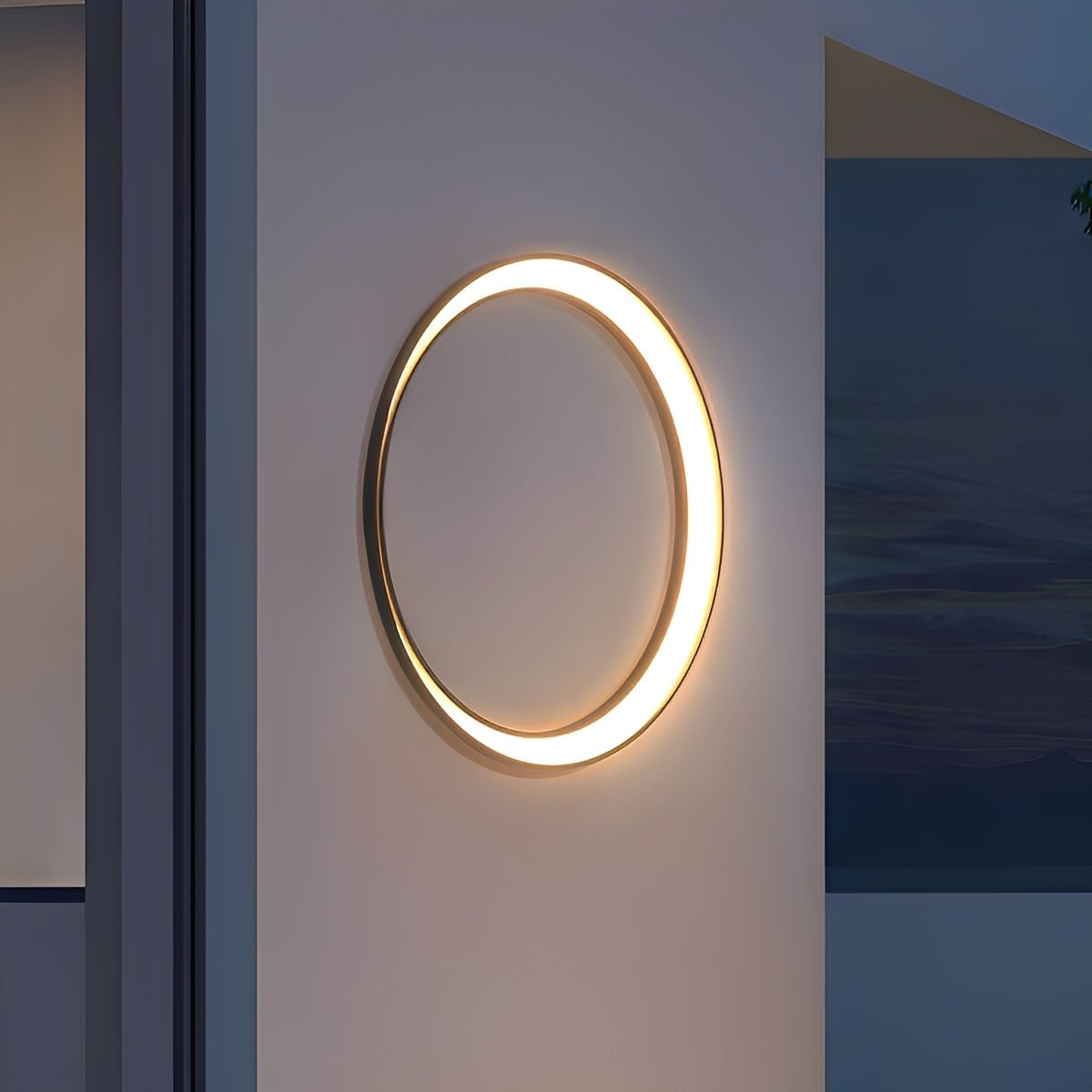 Circular Moon Led Waterproof Wall Light
