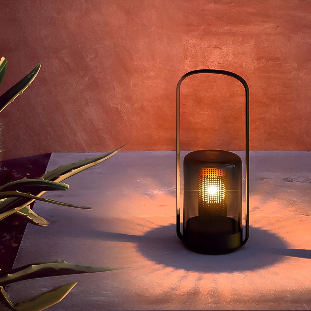 Cylinder Waterproof Solar LED Outdoor Table Floor Lamp