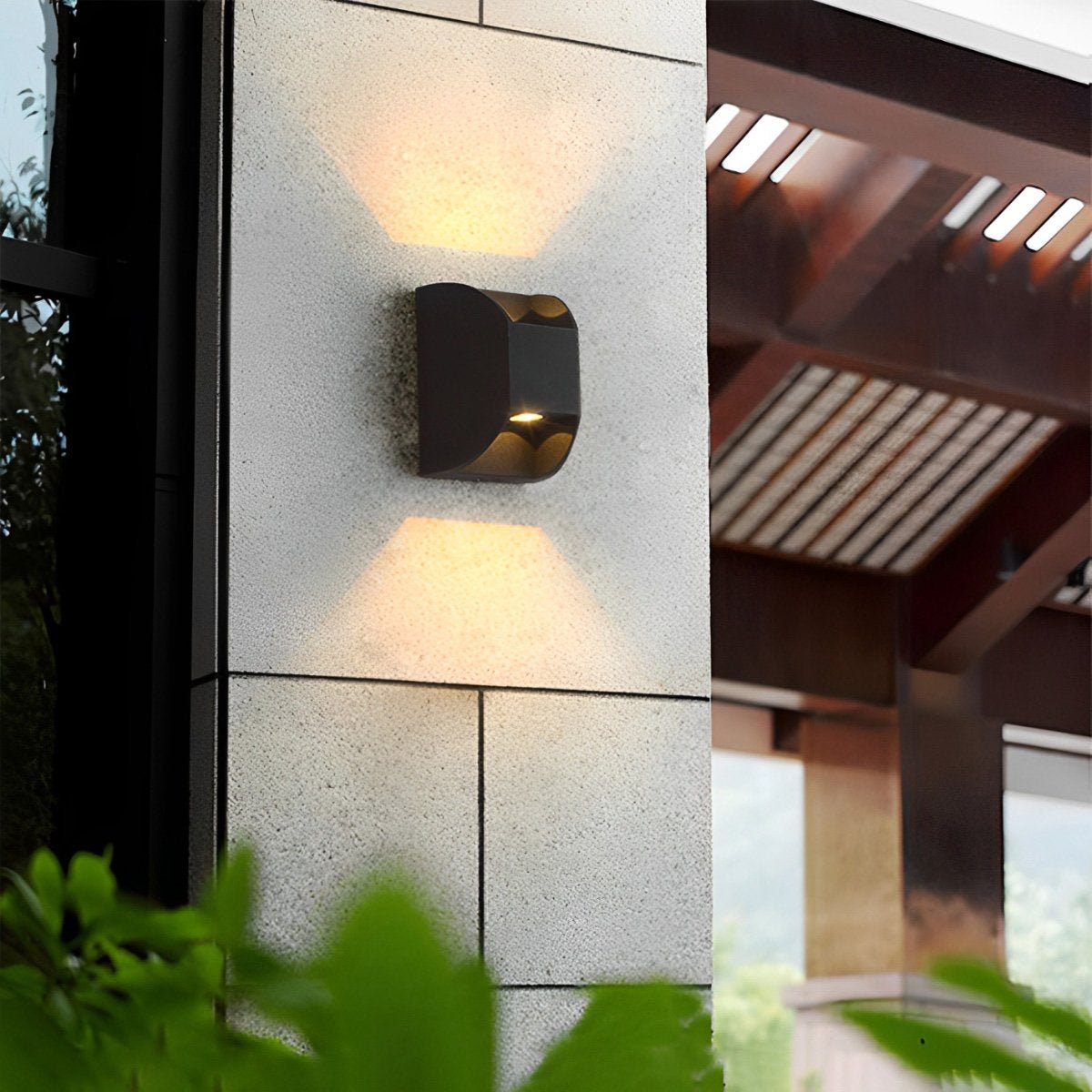 Waterproof Black Up and Down LED Outdoor Wall Sconces