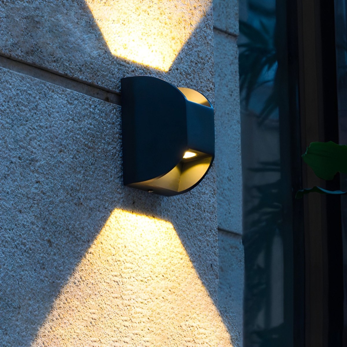 Waterproof Black Up and Down LED Outdoor Wall Sconces