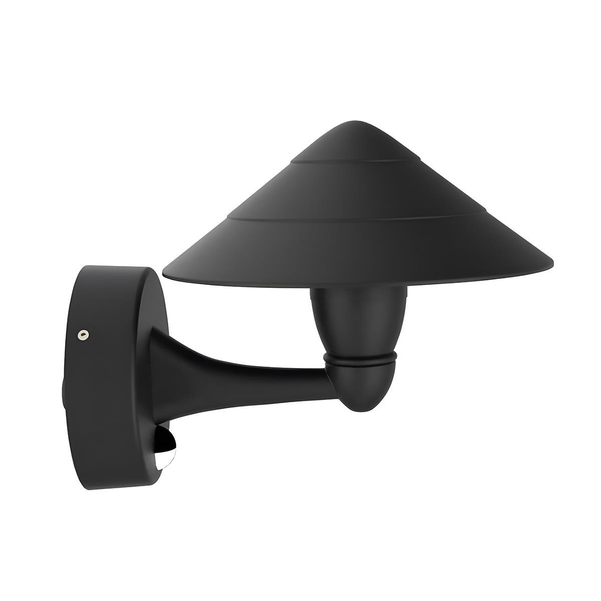 Waterproof Modern Black Umbrella Outdoor LED Wall Lights
