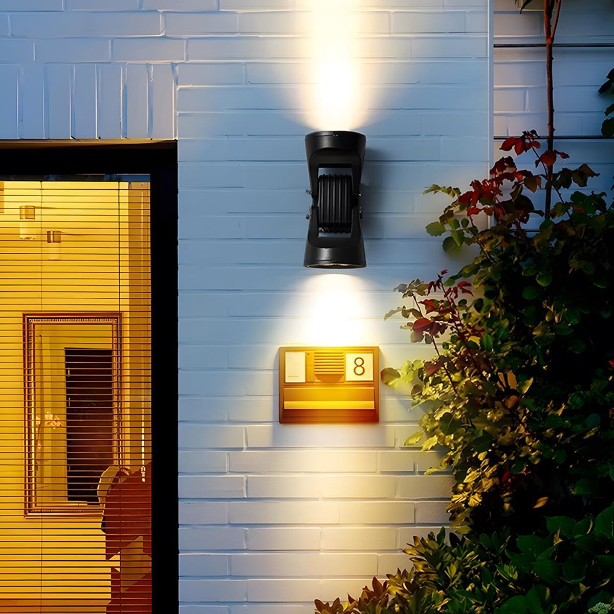 Waterproof Outdoor Adjustable Up and Down LED Exterior Wall Lights Spotlight