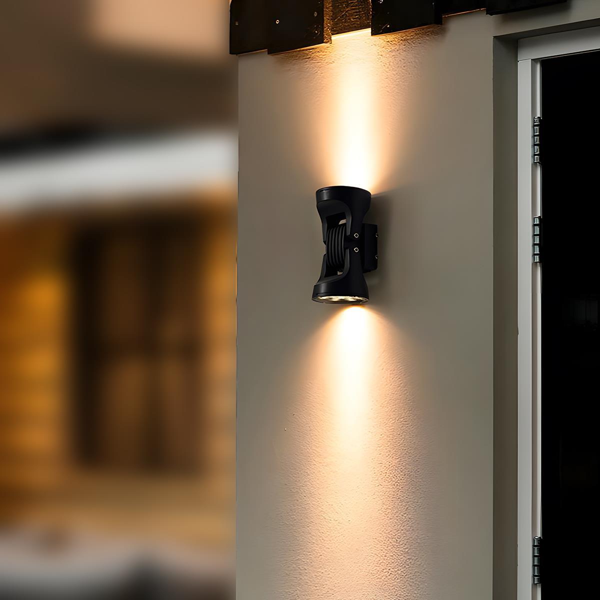 Waterproof Outdoor Adjustable Up and Down LED Exterior Wall Lights Spotlight