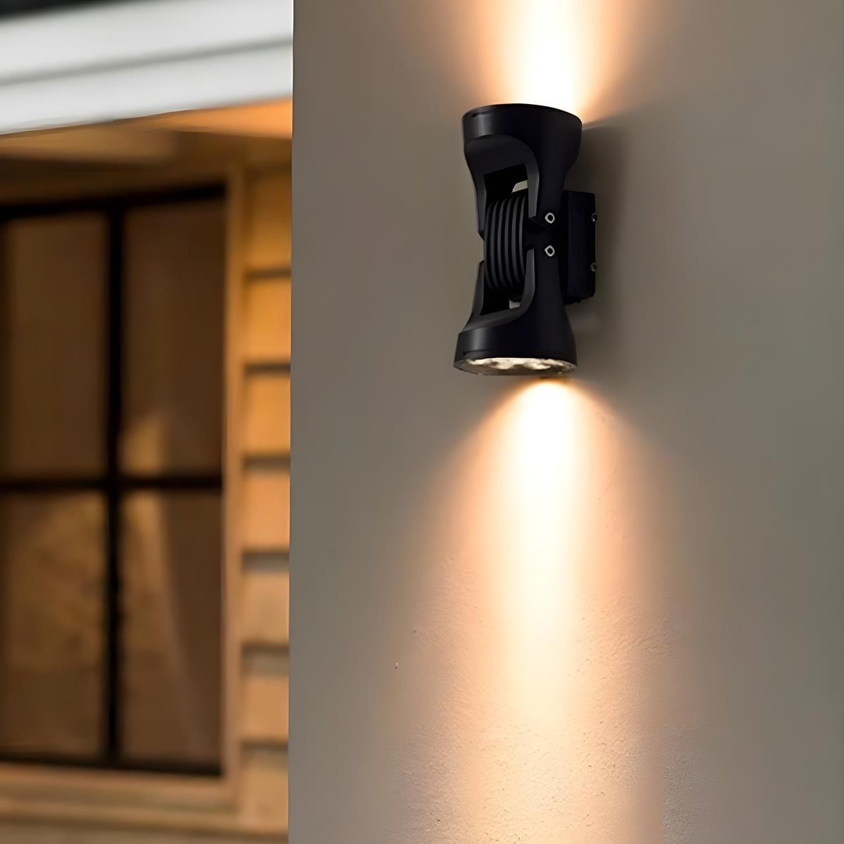 Waterproof Outdoor Adjustable Up and Down LED Exterior Wall Lights Spotlight